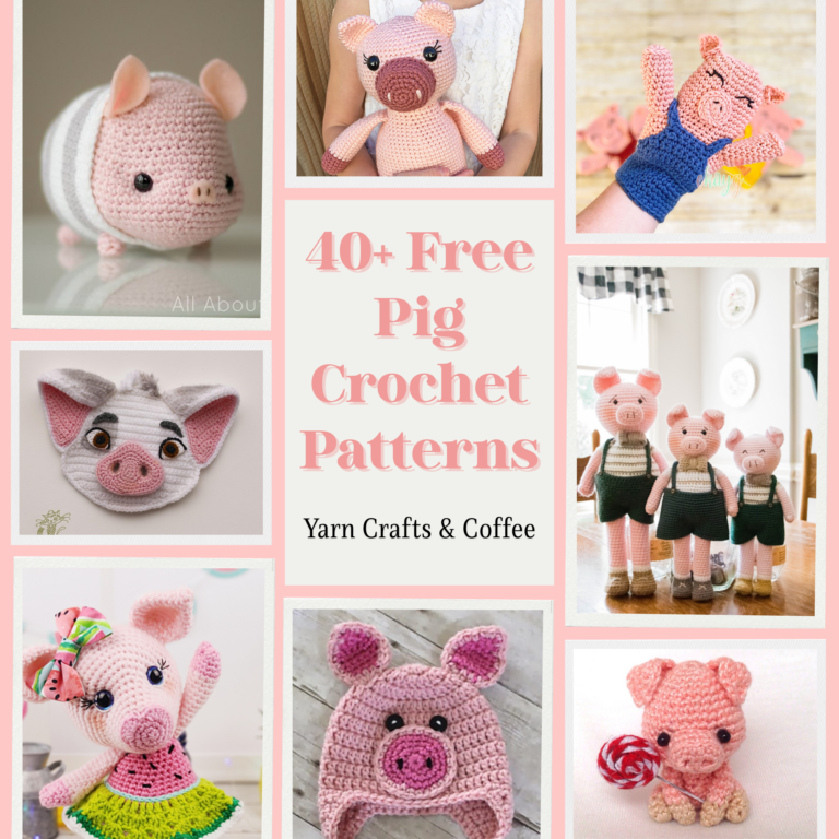 40+ Free Pig Crochet Patterns