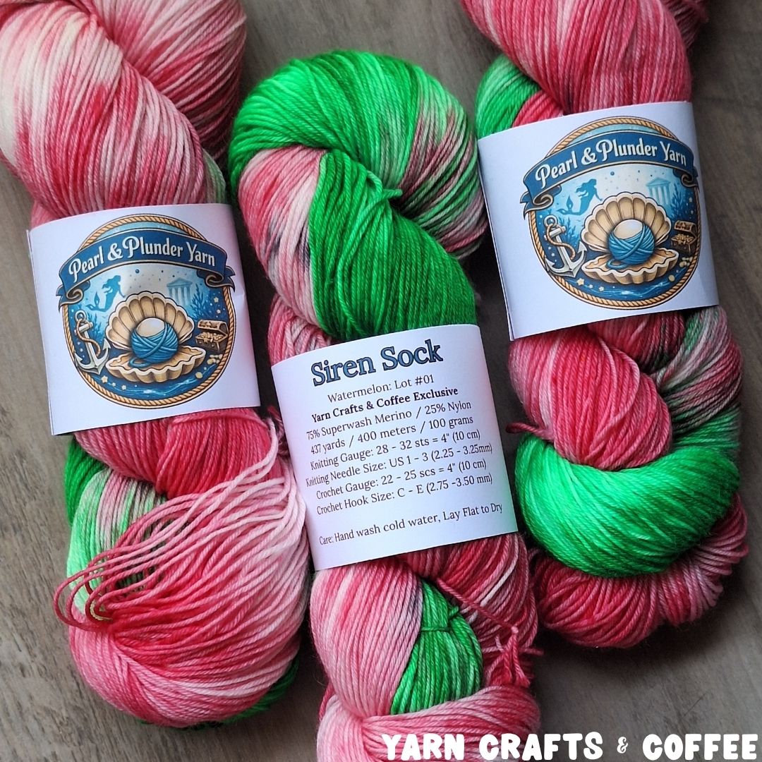 Pearl and Plunder Siren Sock Watermelon 01