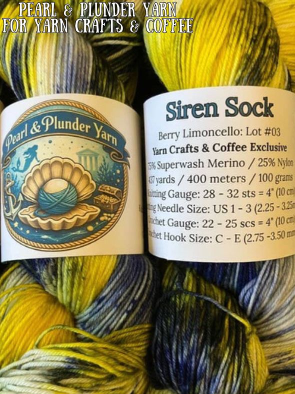 Pearl and Plunder Yarn Siren Sock