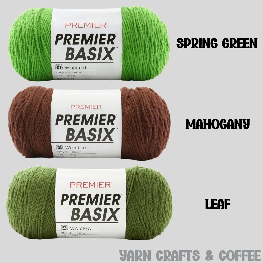 Premier Basic Worsted Green and Brown
