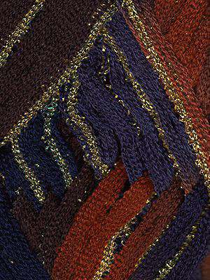 EuroYarns Broadway 18 Brown Rust Blue Navy