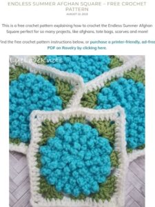Free Crochet Flower Granny Square Pattern | Lilah Afghan Square