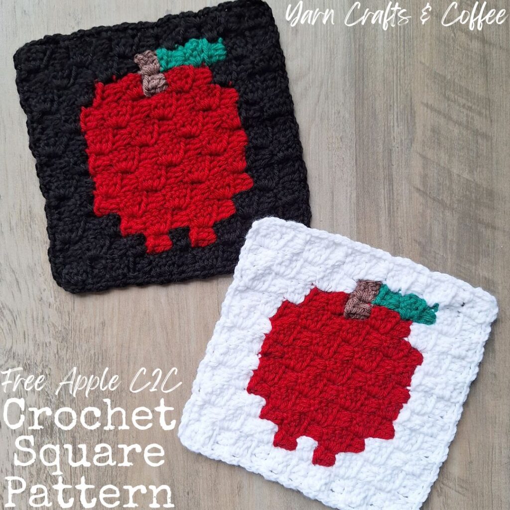 apple c2c crochet square pattern free