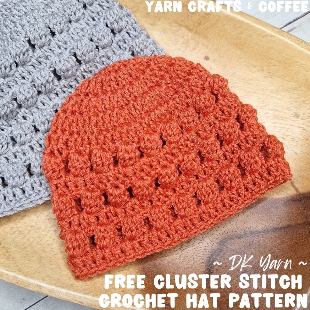 free cluster stitch crochet hat pattern